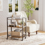 Bar Cart for the Home Serving with Wheels