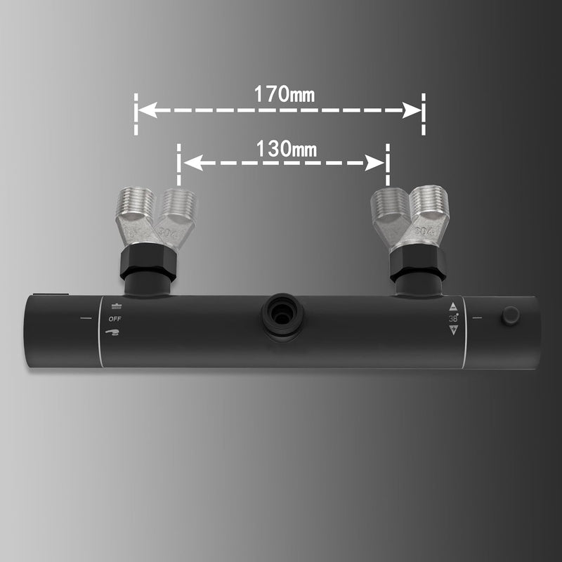 Bar Mixer Shower Set System Adjustable Height Riser