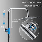 Bar Mixer Shower Set System Adjustable Height Riser
