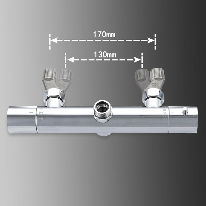 Bar Mixer Shower Set System Adjustable Height Riser