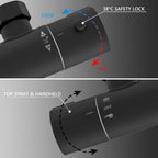 Bar Mixer Shower Set System Adjustable Height Riser