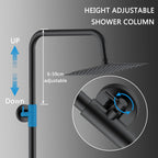 Bar Mixer Shower Set System Adjustable Height Riser