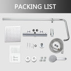 Bar Mixer Shower Set System Adjustable Height Riser