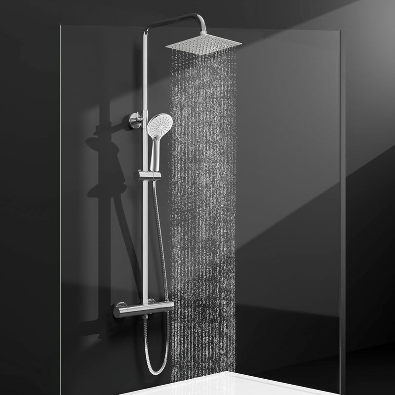 Bar Mixer Shower Set System Adjustable Height Riser