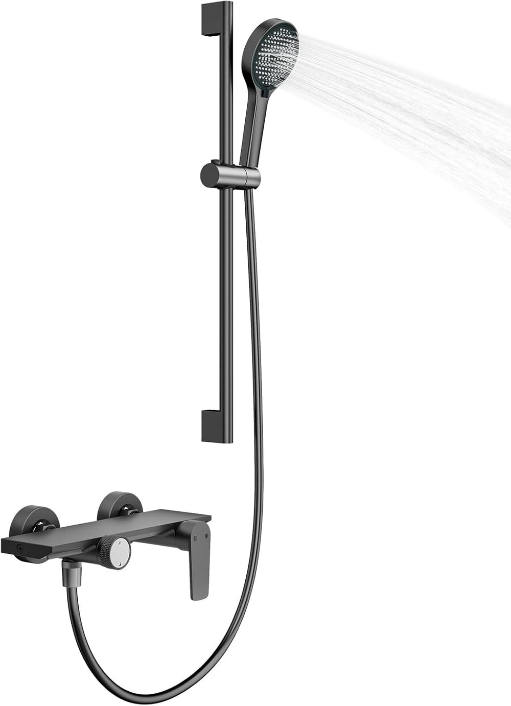 Bar Shower Mixer 2-Function Tap with Height-Adjustable Rail