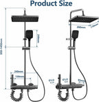 Bar Shower Mixer 2-Function Tap with Height-Adjustable Rail