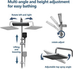 Bar Shower Mixer 2-Function Tap with Height-Adjustable Rail