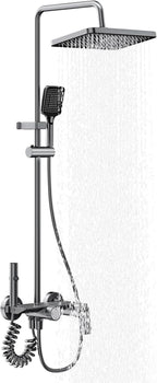 Bar Shower Mixer 2-Function Tap with Height-Adjustable Rail