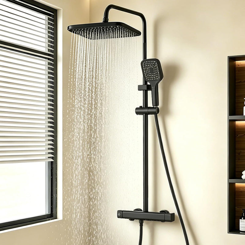 Bar Shower Mixer 2-Function Tap with Height-Adjustable Rail