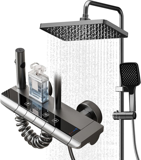 Bar Shower Mixer 2-Function Tap with Height-Adjustable Rail