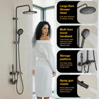 Bar Shower Mixer 2-Function Tap with Height-Adjustable Rail