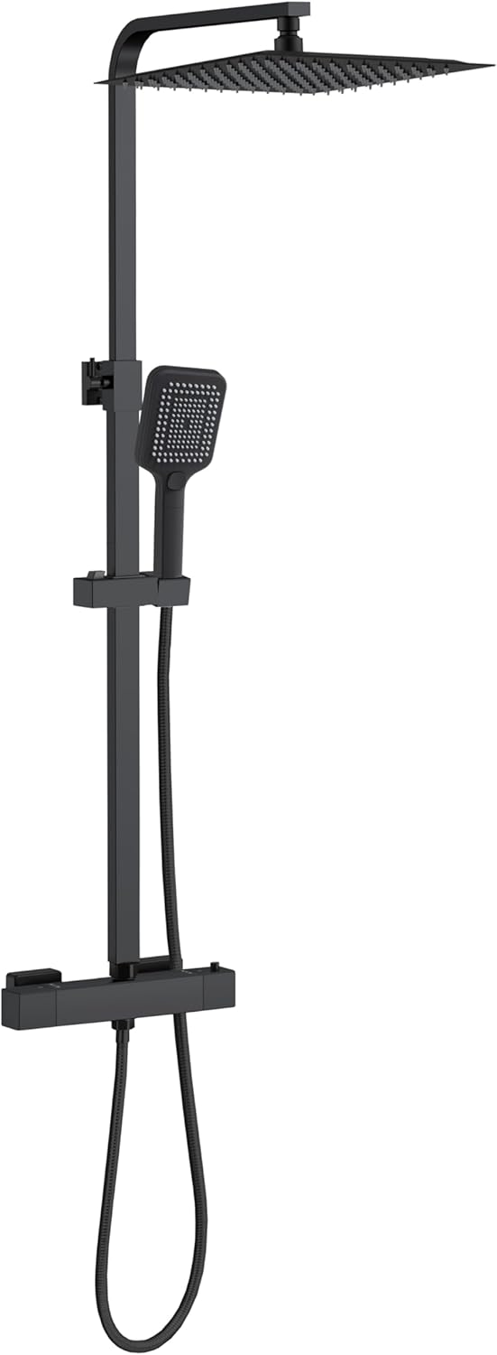 Thermostatic Bar Shower Mixer Set 12" Rainfall