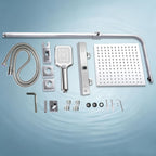 Bar Shower Mixer Set 12" Rainfall with 3-Mode