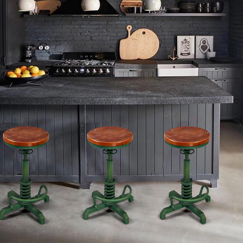 Bar Stool Vintage Counterseat Height Adjust with Swivel