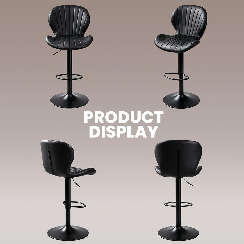 Bar Stools 360degreesswivel Chairs Kitchen Dining (Set of 2)