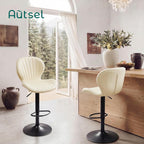 Bar Stools 360degreesswivel Chairs Kitchen Dining (Set of 2)