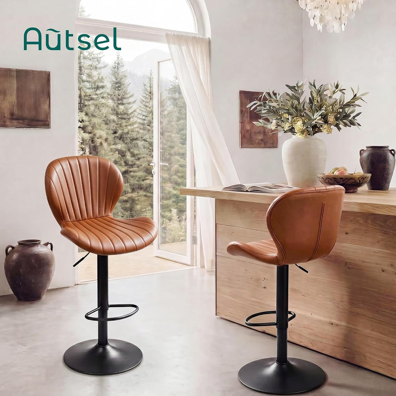 Bar Stools 360degreesswivel Chairs Kitchen Dining (Set of 2)