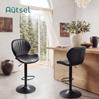 Bar Stools 360degreesswivel Chairs Kitchen Dining (Set of 2)