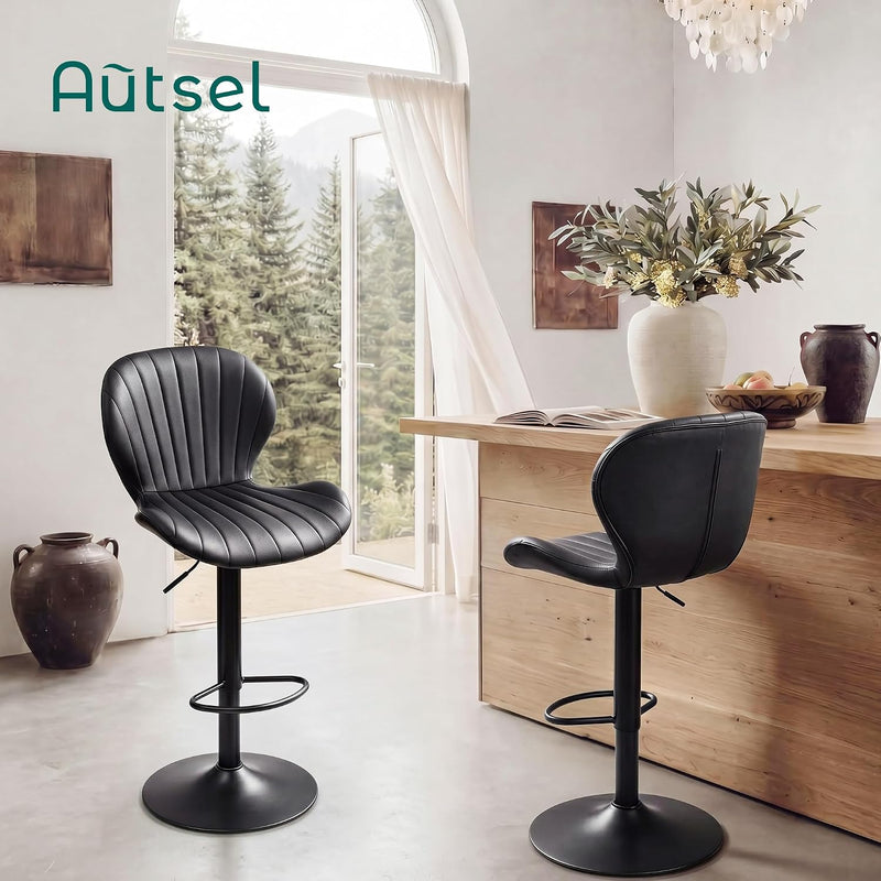 Bar Stools 360degreesswivel Chairs Kitchen Dining (Set of 2)