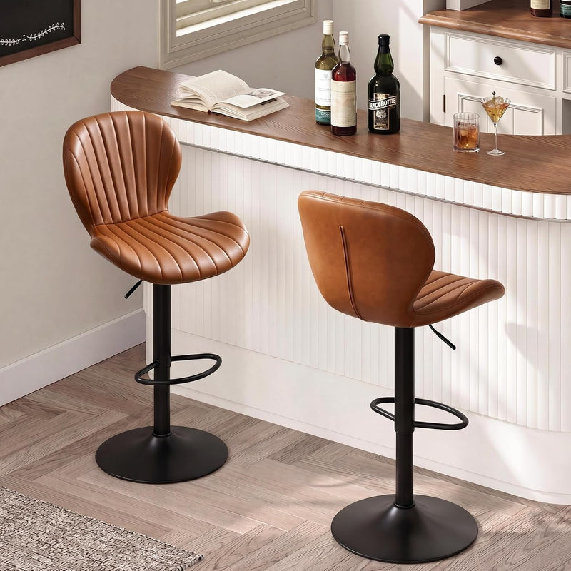 Bar Stools 360degreesswivel Chairs Kitchen Dining (Set of 2)