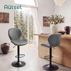 Bar Stools 360degreesswivel Chairs Kitchen Dining (Set of 2)