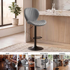 Bar Stools 360degreesswivel Chairs Kitchen Dining (Set of 2)