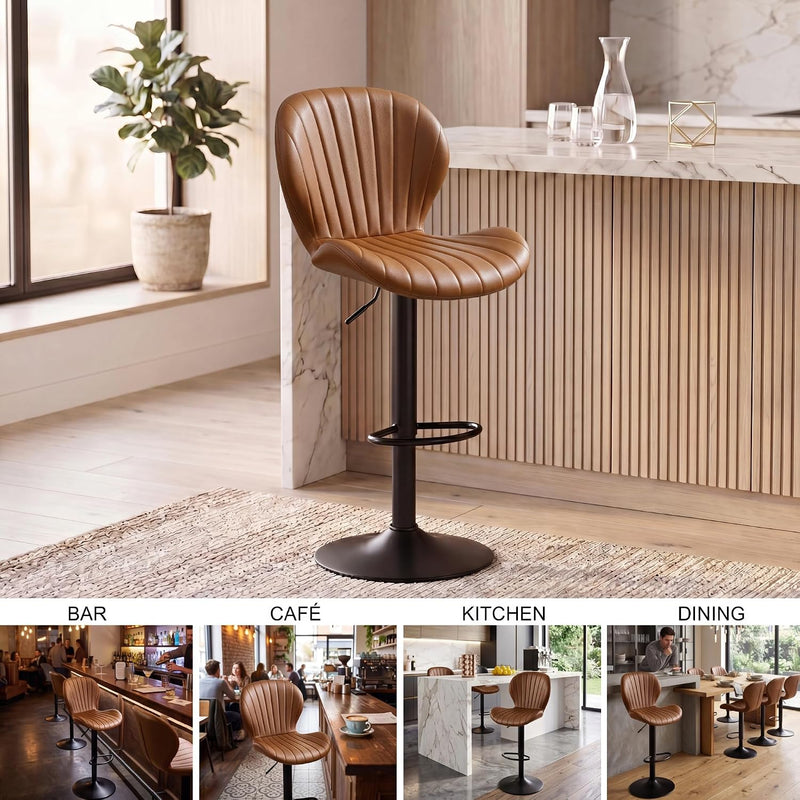 Bar Stools 360degreesswivel Chairs Kitchen Dining (Set of 2)