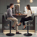 Bar Stools 360degreesswivel Chairs Kitchen Dining (Set of 2)