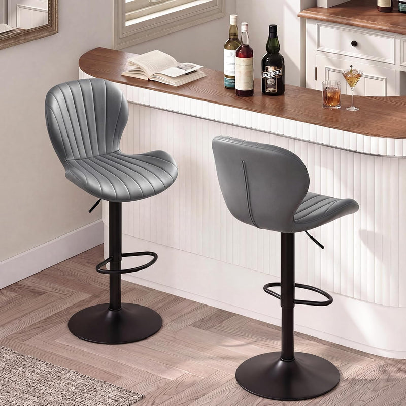 Bar Stools 360degreesswivel Chairs Kitchen Dining (Set of 2)