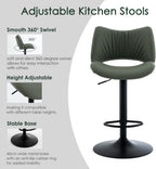 Bar Stools Adjustable Breakfast All Open Back Counter (Set of 2)