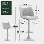 Bar Stools Adjustable Breakfast All Open Back Counter (Set of 2)