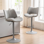 Bar Stools Adjustable Breakfast All Open Back Counter (Set of 2)