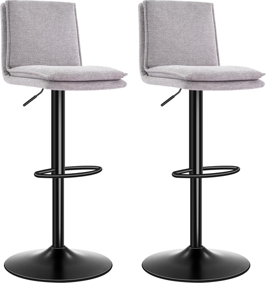 Bar Stools Adjustable Swivel Counter Height Breakfast Barstools (Set of 2)