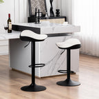 Bar Stools Backless Breakfast Barstools PU Leather Counter (Set of 2)