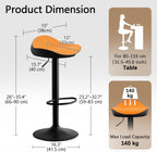 Bar Stools Backless Breakfast Barstools (Set of 2)