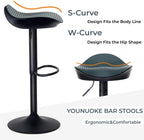 Bar Stools Backless Breakfast Barstools (Set of 2)