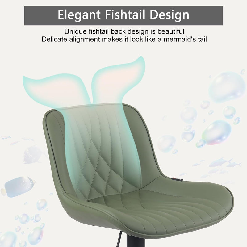 Bar Stools Breakfast Chairs with Back PU Leather