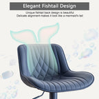 Bar Stools Breakfast Chairs with Back PU Leather