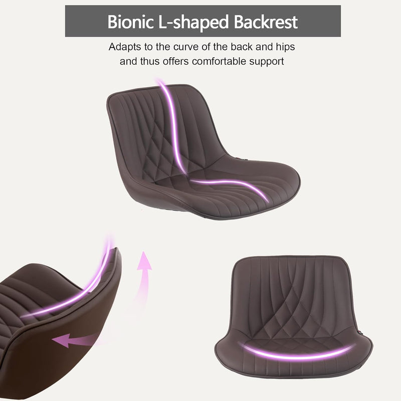 Bar Stools Breakfast Chairs with Back PU Leather