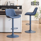 Bar Stools Breakfast Chairs with Back PU Leather
