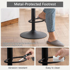 Bar Stools Breakfast Chairs with Back PU Leather