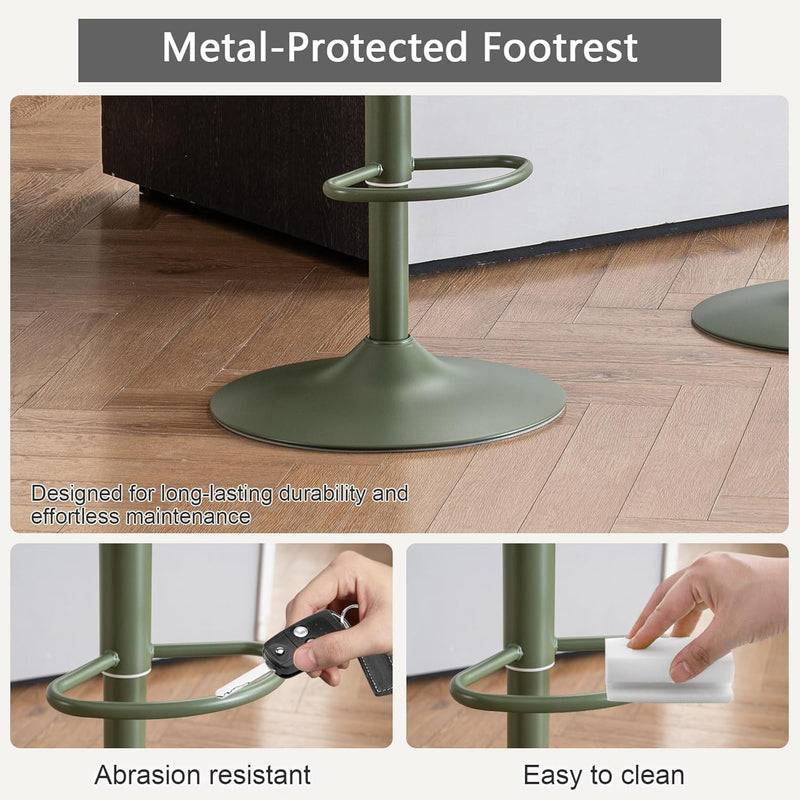 Bar Stools Breakfast Chairs with Back PU Leather