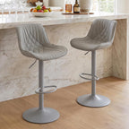 Bar Stools Breakfast Chairs with Back PU Leather