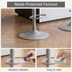 Bar Stools Breakfast Chairs with Back PU Leather