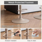 Bar Stools Breakfast Chairs with Back PU Leather