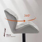 Bar Stools Chairs Modern Height Adjustable Kitchen (Set of 2)