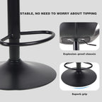 Bar Stools Chairs Modern Height Adjustable Kitchen (Set of 2)