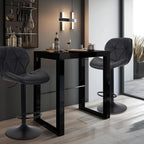 Bar Stools Chairs Modern Height Adjustable Kitchen (Set of 2)