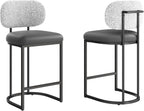 Bar Stools Counter Chairs with Backs and 9 (Set of 2)