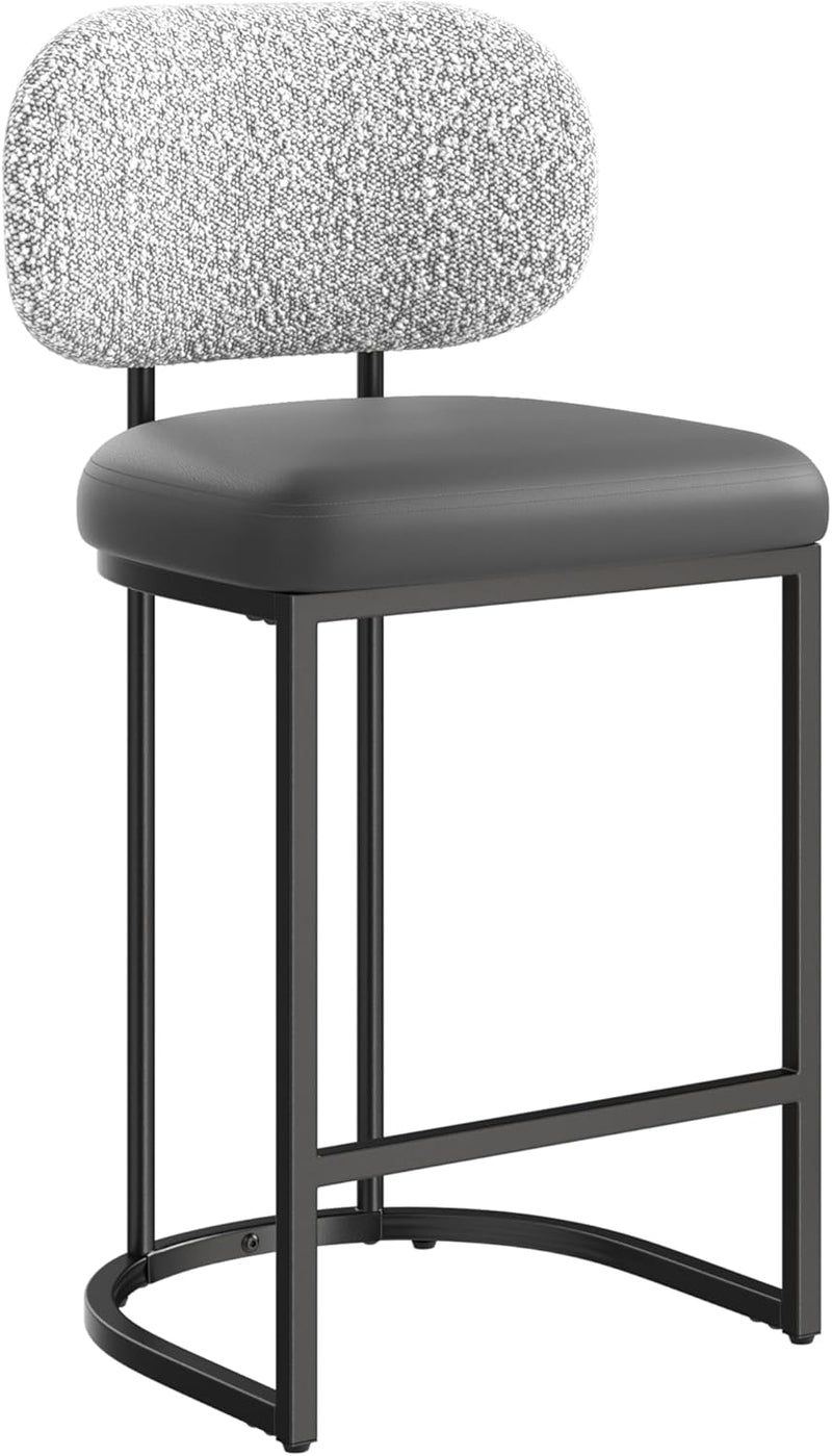 Bar Stools Counter Chairs with Backs and 9 (Set of 2)